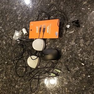 Miscellaneous cables, adapters, technology items